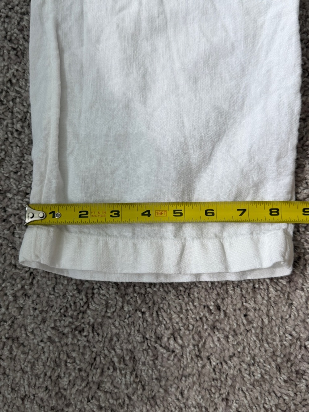Women’s White Linen Blend Vest and High-Rise Pants Set Size Small - Picture 11 of 16